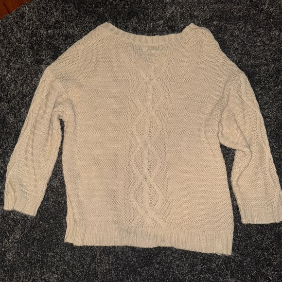Tan American Eagle V-Neck Sweater Size Large - Picture 7 of 7
